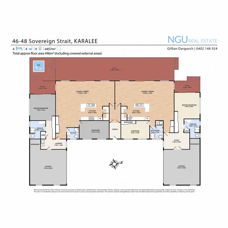 Floorplan of Homely house listing, 46-48 Sovereign Strait, Karalee QLD 4306