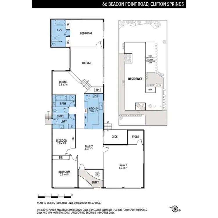 Floorplan of Homely house listing, 66 Beacon Point Road, Clifton Springs VIC 3222
