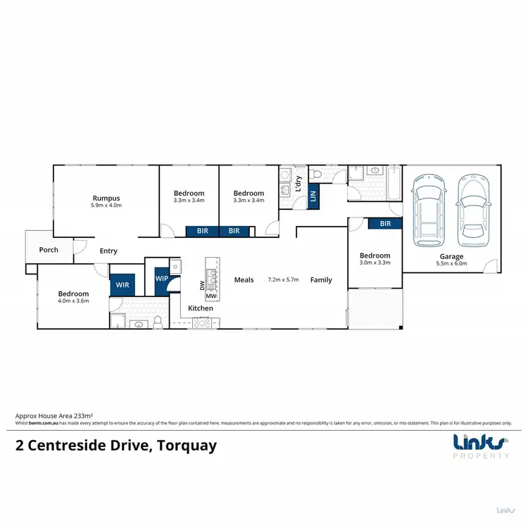 Floorplan of Homely house listing, 2 Centreside Drive, Torquay VIC 3228
