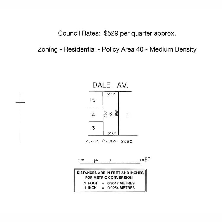 Floorplan of Homely land listing, 4 Dale Avenue, Christies Beach SA 5165