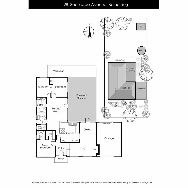 Floorplan of Homely house listing, 28 Seascape Avenue, Balnarring VIC 3926