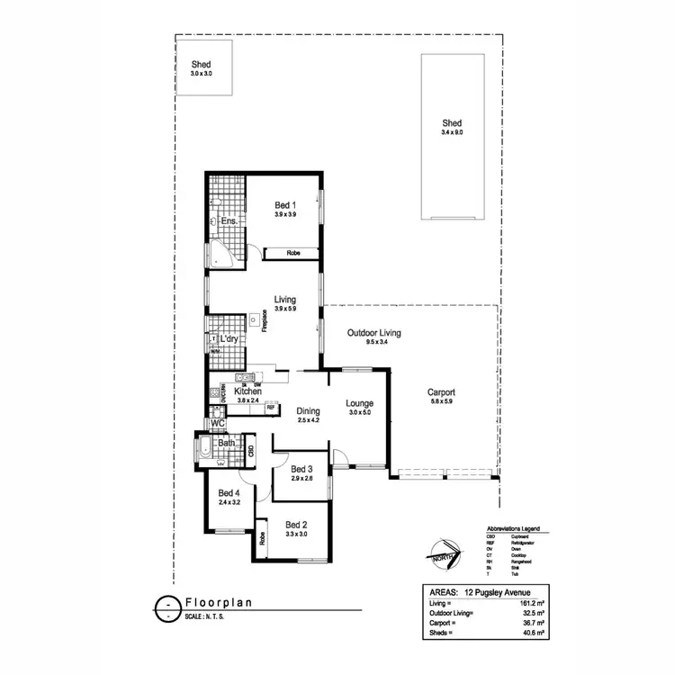 Floorplan of Homely house listing, 12 Pugsley Avenue, Estella NSW 2650