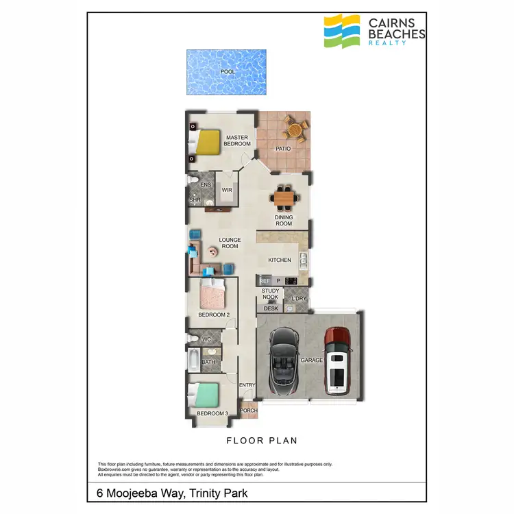 Floorplan of Homely house listing, 6 Moojeeba Way, Trinity Park QLD 4879