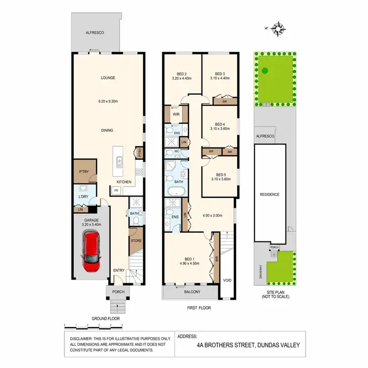 Floorplan of Homely semi-detached listing, 4A Brothers Street, Dundas Valley NSW 2117