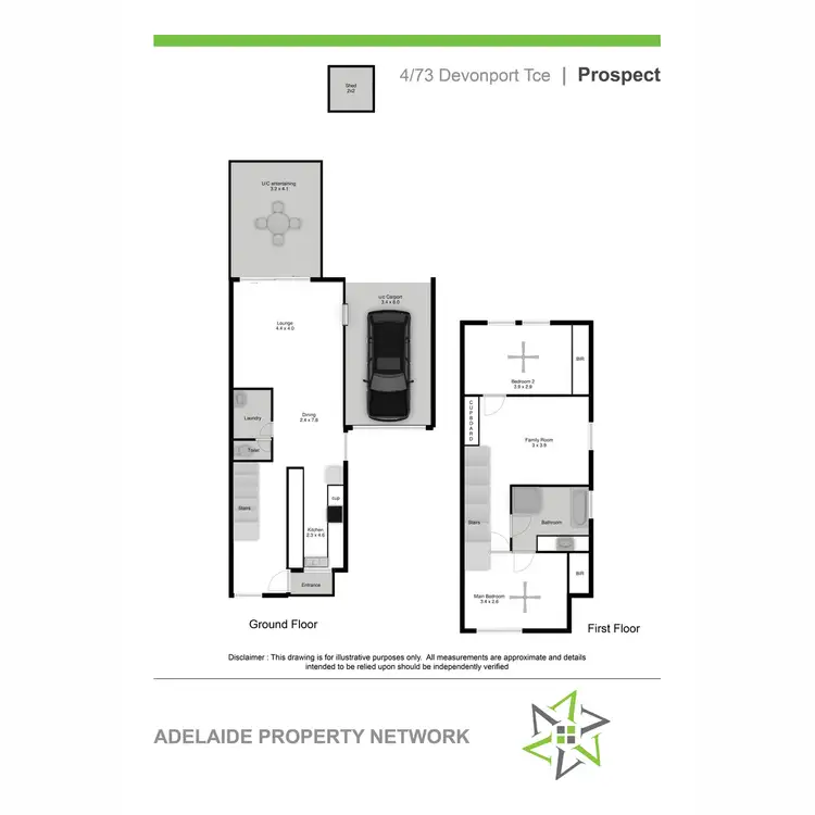 Floorplan of Homely townhouse listing, 4/73 Devonport Terrace, Prospect SA 5082