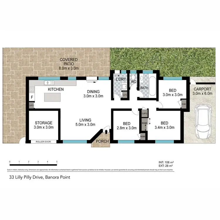 Floorplan of Homely villa listing, 33 Lilly Pilly Drive, Banora Point NSW 2486
