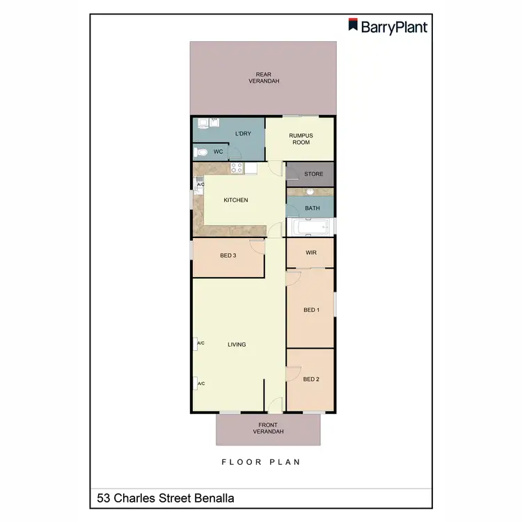 Floorplan of Homely house listing, 53 Charles Street, Benalla VIC 3672
