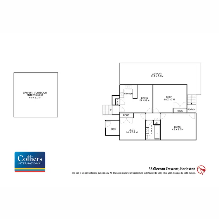 Floorplan of Homely house listing, 35 Gleeson Crescent, Harlaxton QLD 4350
