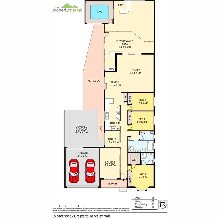 Floorplan of Homely house listing, 15 Stornaway Crescent, Berkeley Vale NSW 2261