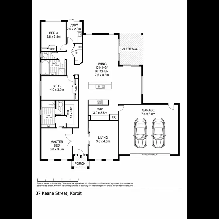 Floorplan of Homely house listing, 37 Keane Street, Koroit VIC 3282