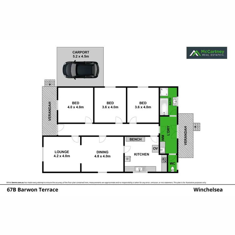 Floorplan of Homely house listing, 67B Barwon Terrace, Winchelsea VIC 3241
