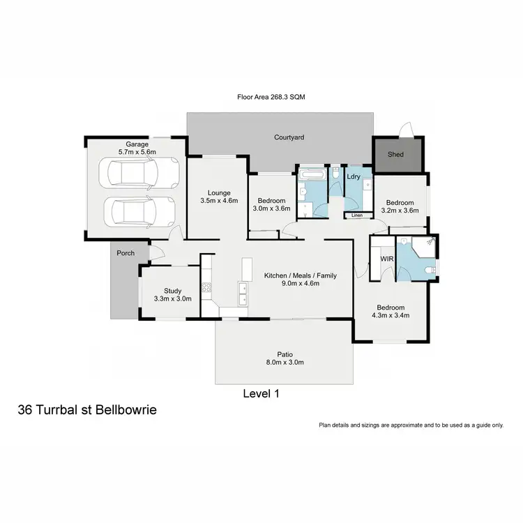 Floorplan of Homely house listing, 36 Turrbal Street, Bellbowrie QLD 4070