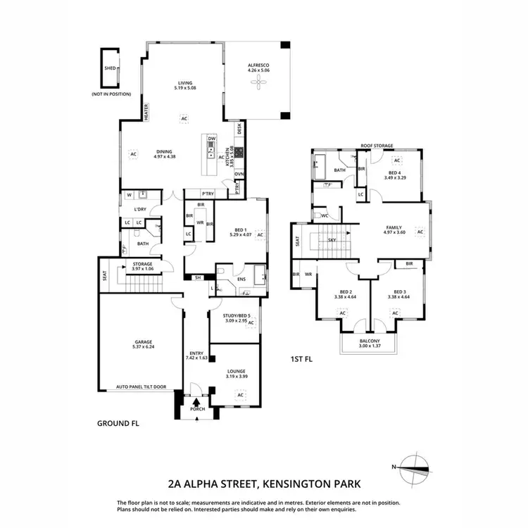 Floorplan of Homely house listing, 2A Alpha Street, Kensington Park SA 5068