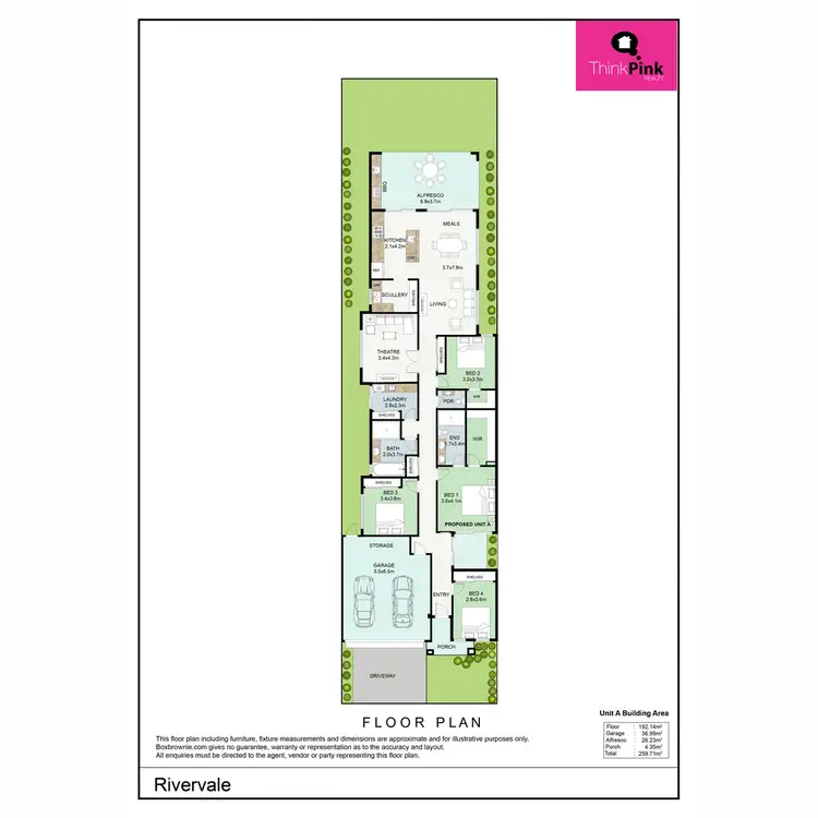 Floorplan of Homely house listing, 135A Toorak Road, Rivervale WA 6103