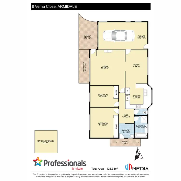 Floorplan of Homely house listing, 8 Verna Close, Armidale NSW 2350