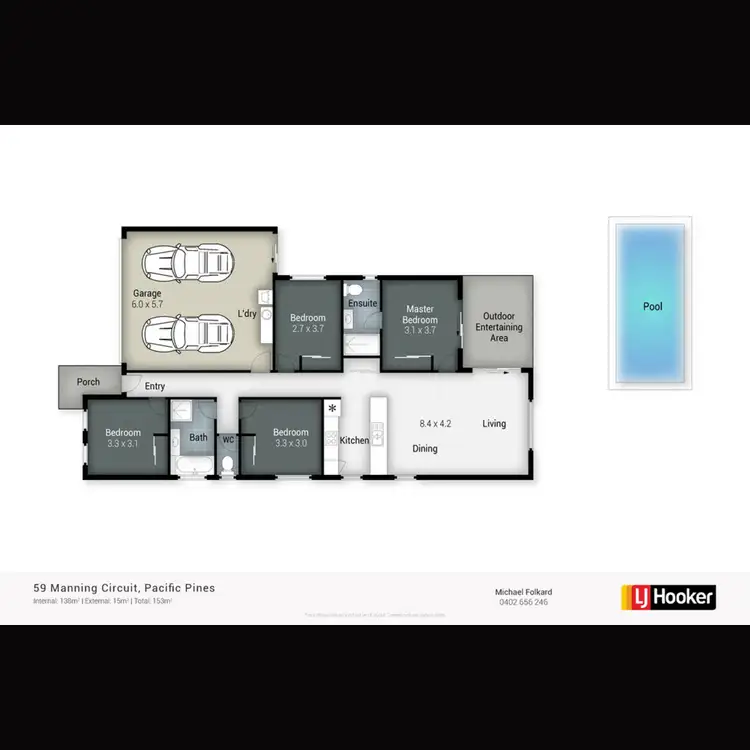 Floorplan of Homely house listing, 59 Manning Circuit, Pacific Pines QLD 4211