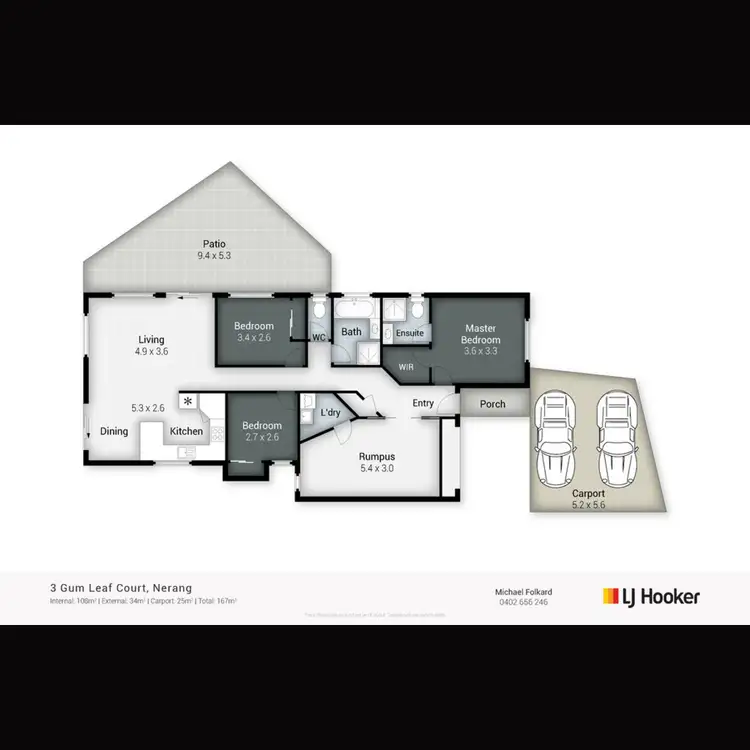 Floorplan of Homely house listing, 3 Gumleaf Court, Nerang QLD 4211