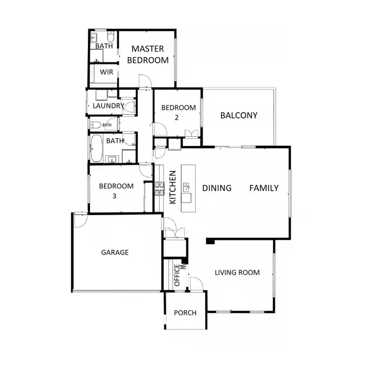 Floorplan of Homely house listing, 5 Ahern Court, Wodonga VIC 3690