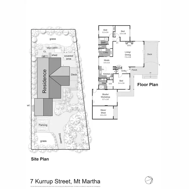 Floorplan of Homely house listing, 7 Kurrup Street, Mount Martha VIC 3934