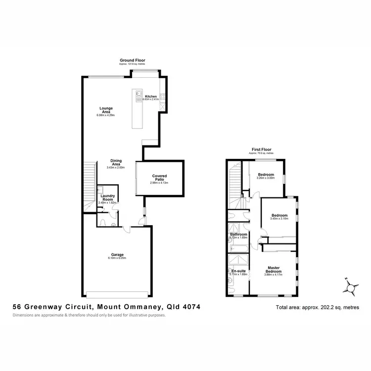 Floorplan of Homely townhouse listing, 56 Greenway Circuit, Mount Ommaney QLD 4074