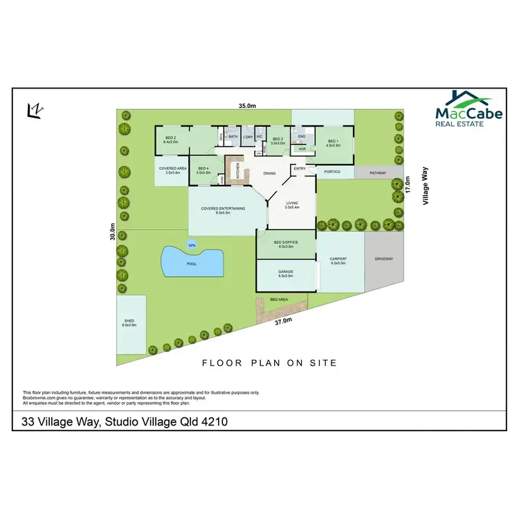 Floorplan of Homely house listing, 33 Village Way, Oxenford QLD 4210