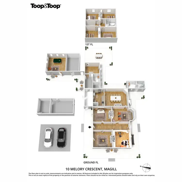 Floorplan of Homely house listing, 10 Melory Crescent, Magill SA 5072
