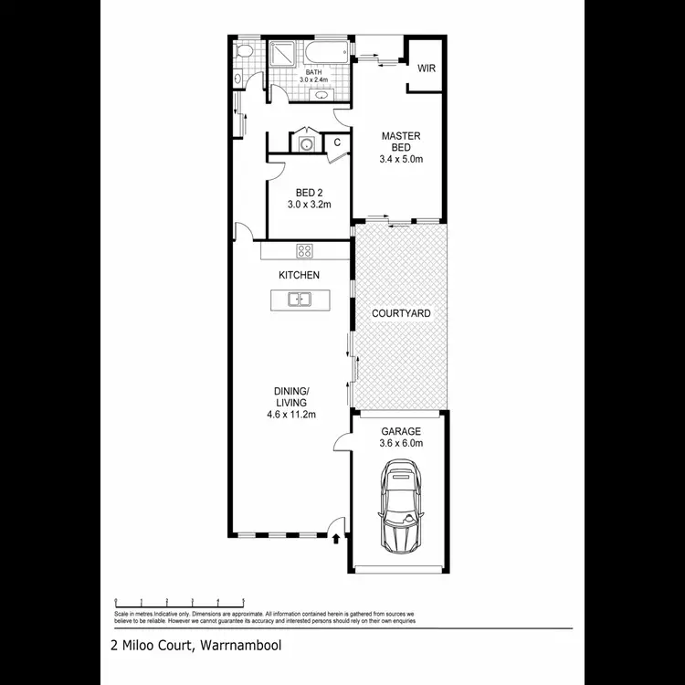 Floorplan of Homely townhouse listing, 2 Milloo Place, Warrnambool VIC 3280