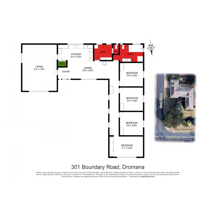 Floorplan of Homely house listing, 301 Boundary Road, Dromana VIC 3936