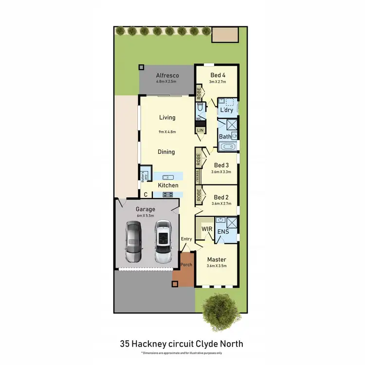 Floorplan of Homely house listing, 35 Hackney Circuit, Clyde North VIC 3978
