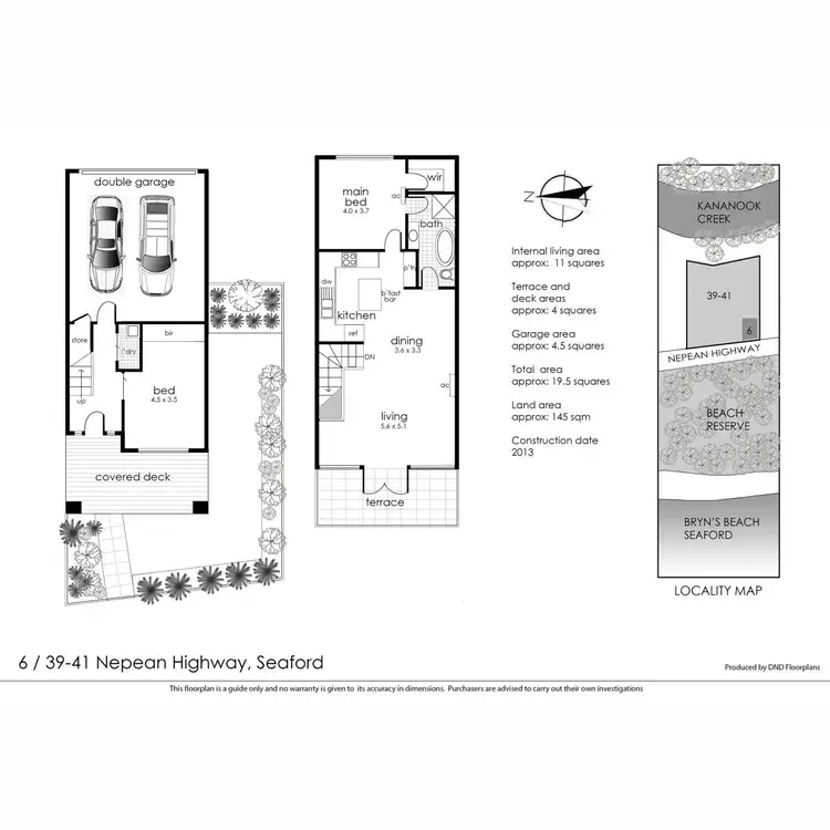 Floorplan of Homely townhouse listing, 6/39-41 Nepean Highway, Seaford VIC 3198