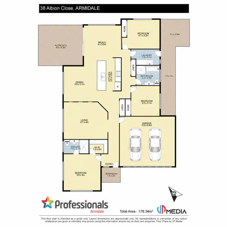 Floorplan of Homely house listing, 38 Albion Close, Armidale NSW 2350