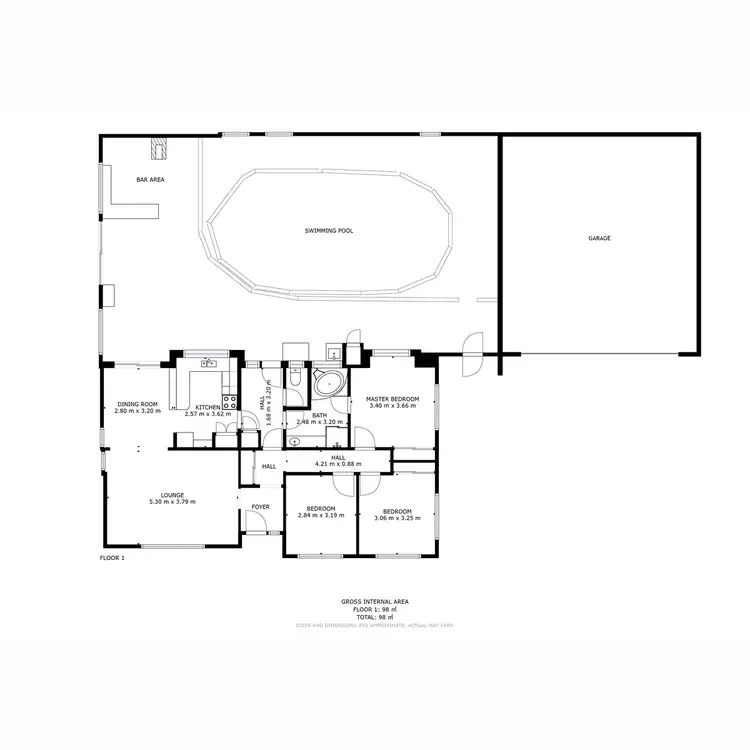 Floorplan of Homely house listing, 10 Harris Road, Brighton TAS 7030