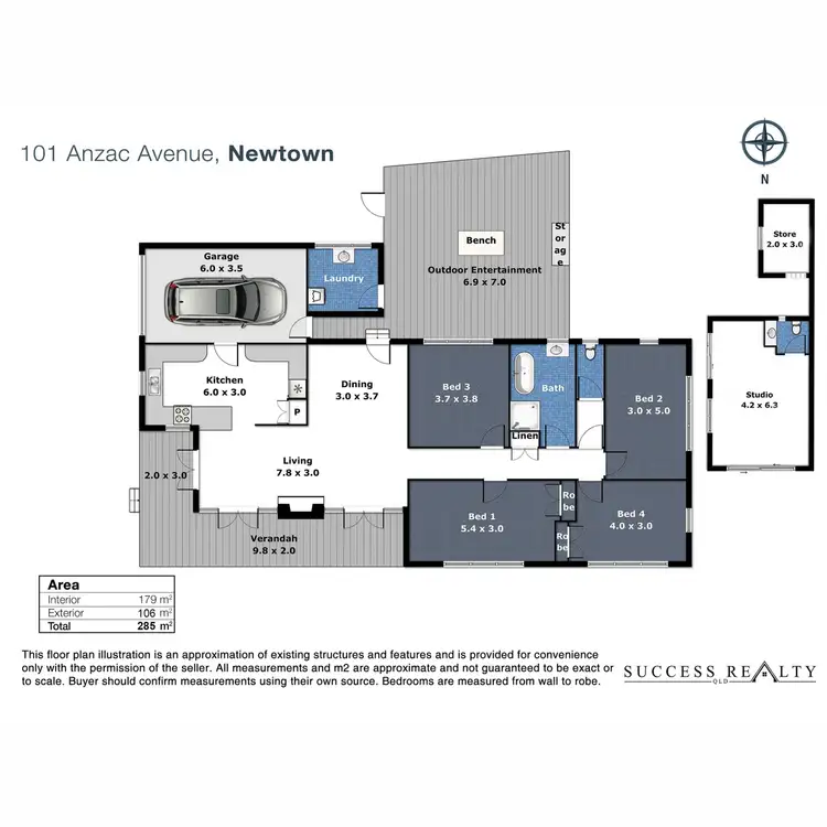 Floorplan of Homely house listing, 101 Anzac Avenue, Newtown QLD 4350