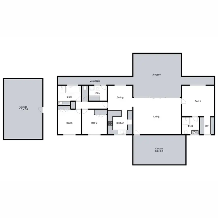 Floorplan of Homely house listing, 7 Prest Court, Mansfield VIC 3722