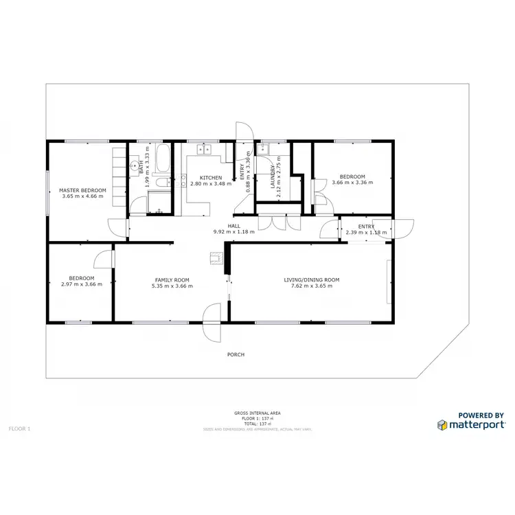 Floorplan of Homely house listing, 12 Hobbs Close, Yackandandah VIC 3749