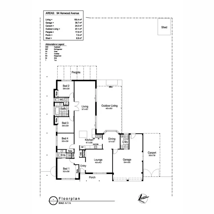 Floorplan of Homely house listing, 94 Henwood Avenue, Kooringal NSW 2650