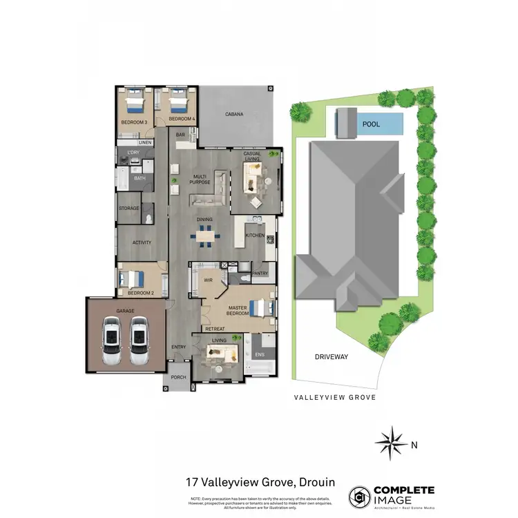 Floorplan of Homely house listing, 17 Valleyview Grove, Drouin VIC 3818