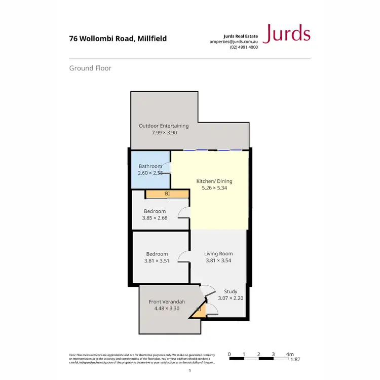 Floorplan of Homely house listing, 76 Wollombi Road, Millfield NSW 2325