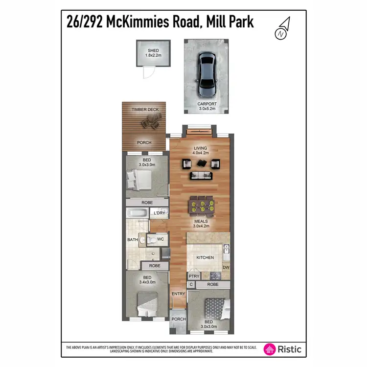Floorplan of Homely house listing, 26/292 Mckimmies Road, Mill Park VIC 3082