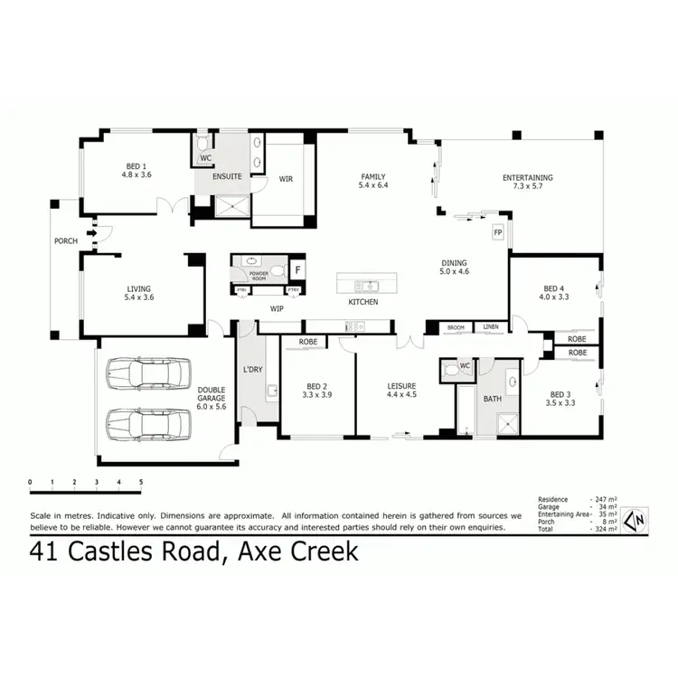 Floorplan of Homely house listing, 41 Castles Road, Axe Creek VIC 3551