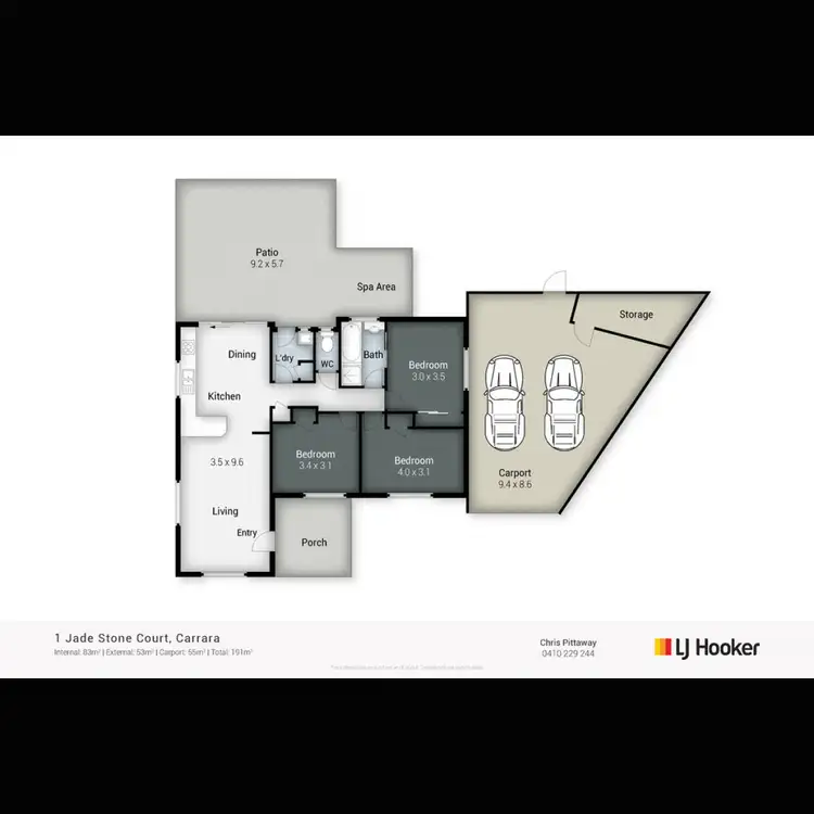 Floorplan of Homely house listing, 1 Jade Stone Court, Carrara QLD 4211