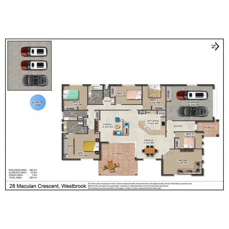Floorplan of Homely house listing, 28 Maculan Crescent, Westbrook QLD 4350