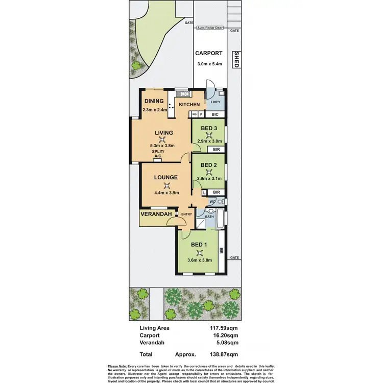 Floorplan of Homely house listing, 5 Cox Street, Wynn Vale SA 5127