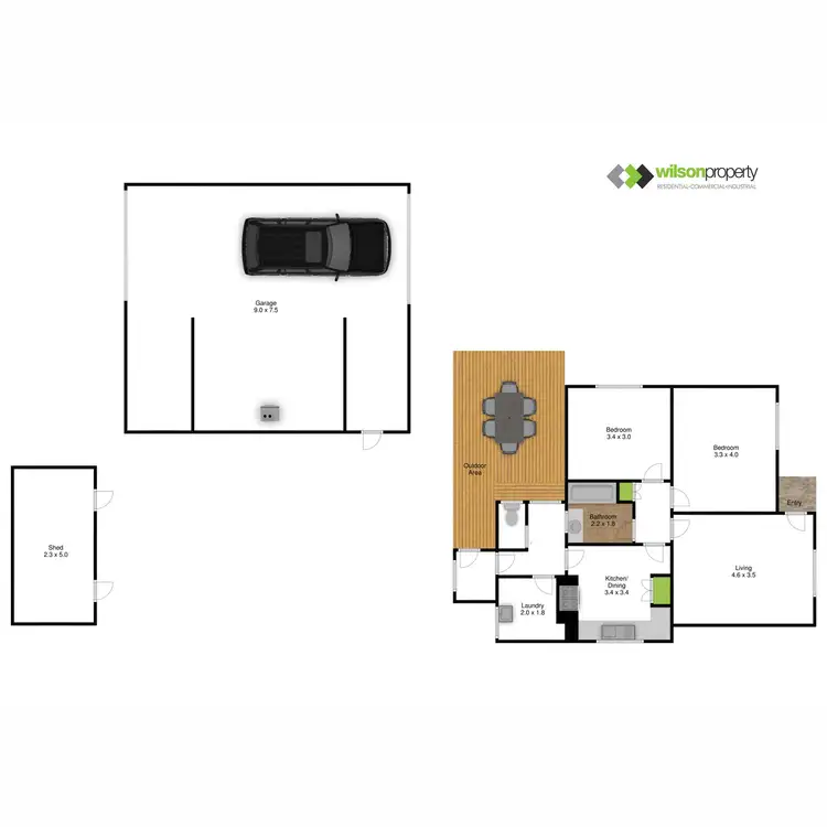 Floorplan of Homely house listing, 1 Davis Court, Traralgon VIC 3844