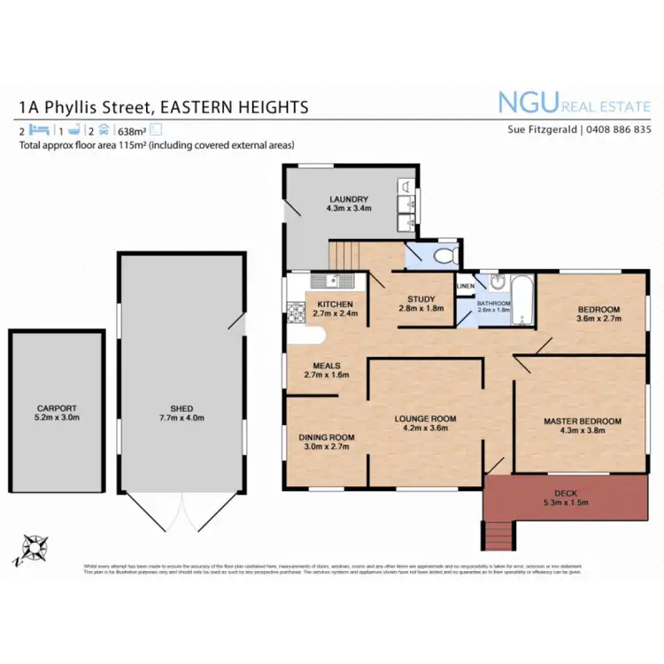 Floorplan of Homely house listing, 1A Phyllis Street, Eastern Heights QLD 4305