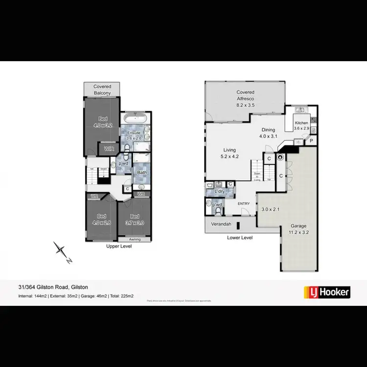 Floorplan of Homely townhouse listing, 31/364 Gilston Road, Gilston QLD 4211