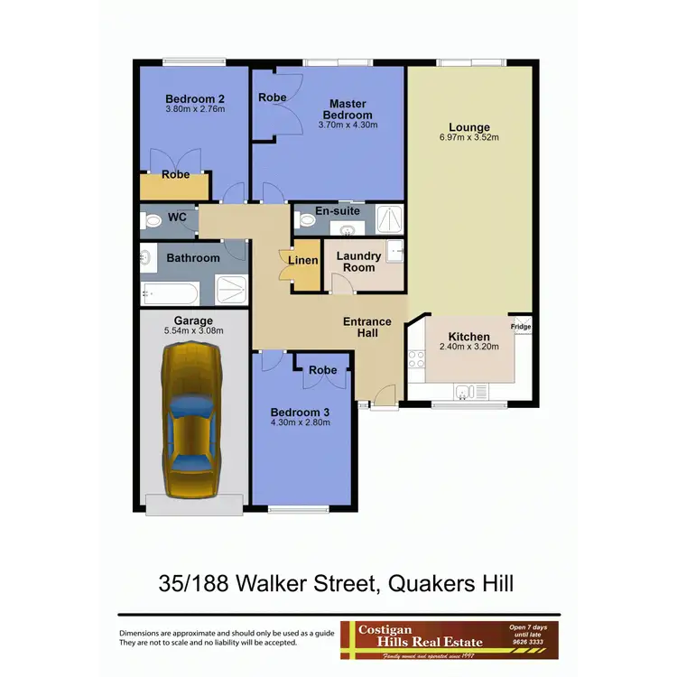 Floorplan of Homely townhouse listing, 35/188 Walker Street, Quakers Hill NSW 2763