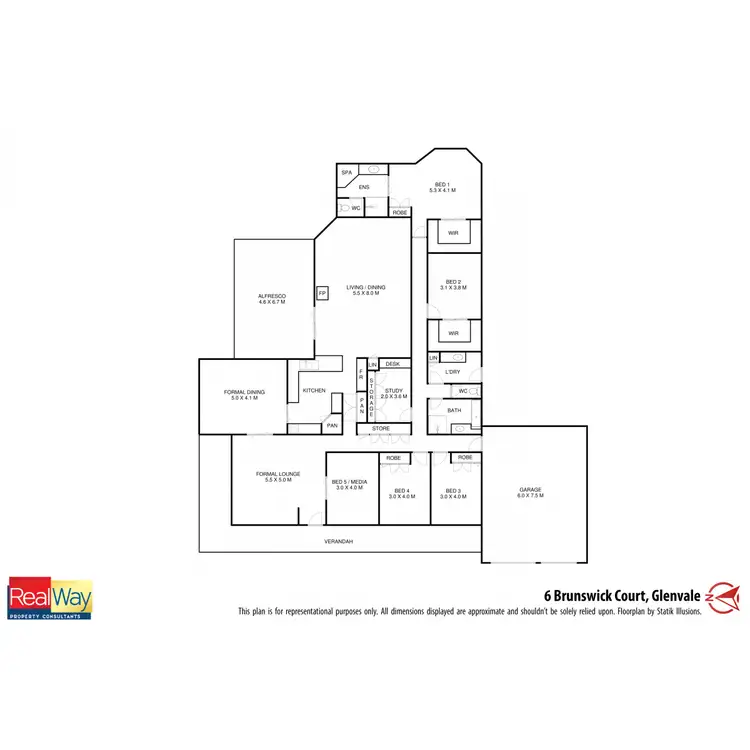Floorplan of Homely house listing, 6 Brunswick Court, Glenvale QLD 4350