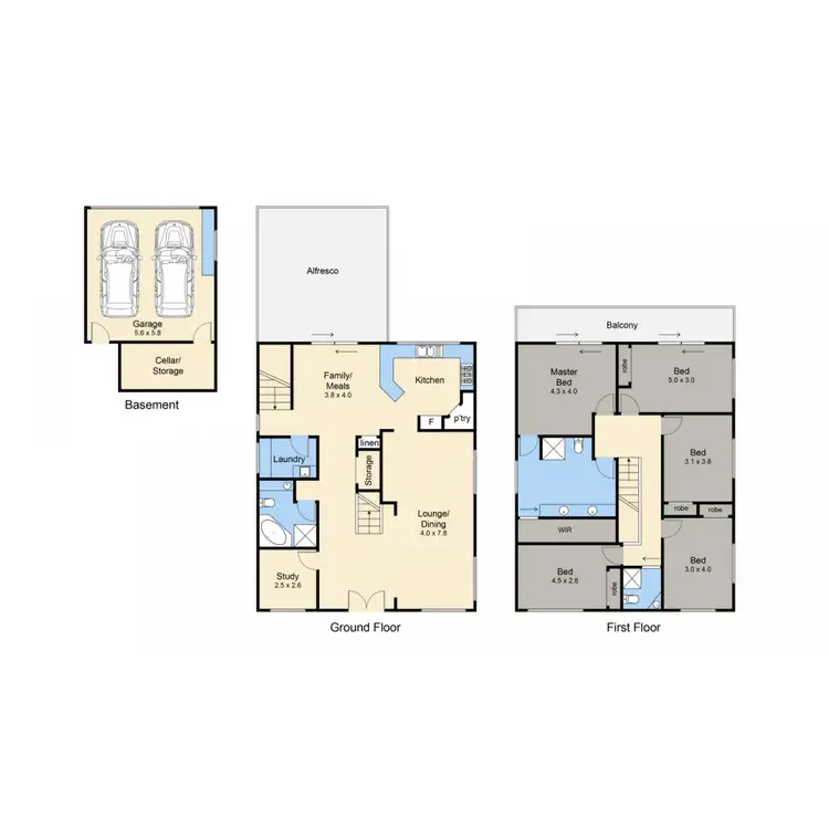 Floorplan of Homely house listing, 296 Boundary Road, Dromana VIC 3936