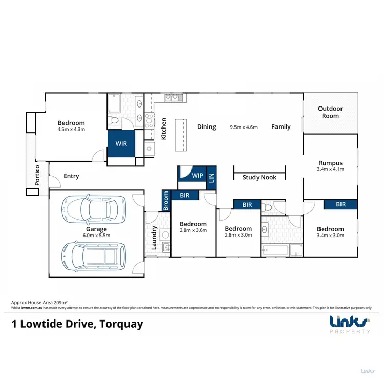 Floorplan of Homely house listing, 1 Lowtide Drive, Torquay VIC 3228